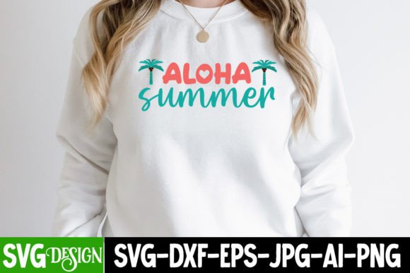 Aloha Summer SVG Design for T-Shirt Graphics