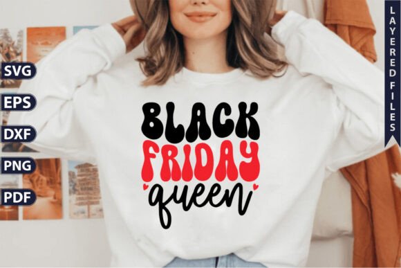 Black Friday Queen SVG: An Editorial Design Asset