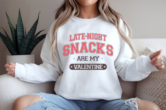 Late-Night Snacks Valentine Graphics for Food Bloggers