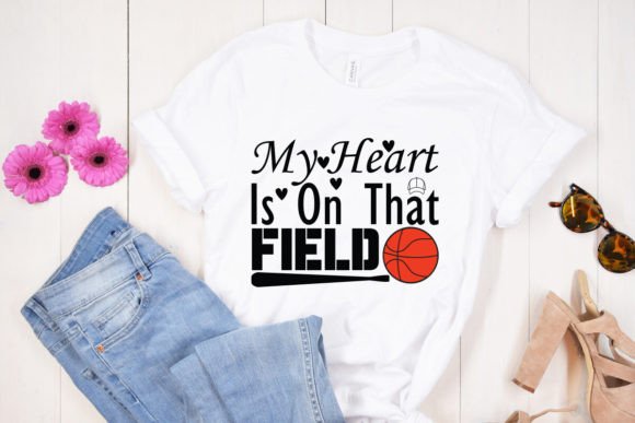 My Heart Is on That Field Baseball SVG Design