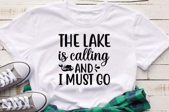 The Lake is Calling: A Versatile Graphics Asset for T-Shirt Designs